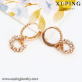 92187 Xuping new one gram gold earrings designs for girls